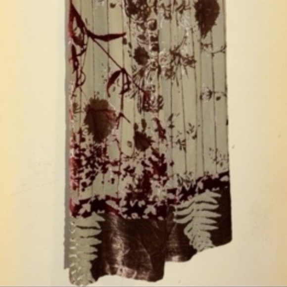 oilily womens S Skirt Maxi Burnout Velvet Fairycore Whimsygoth Swiftie - Picture 7 of 15